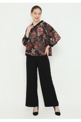 Lyne Halim Blouse Batik Kombinasi Rib, 8396
